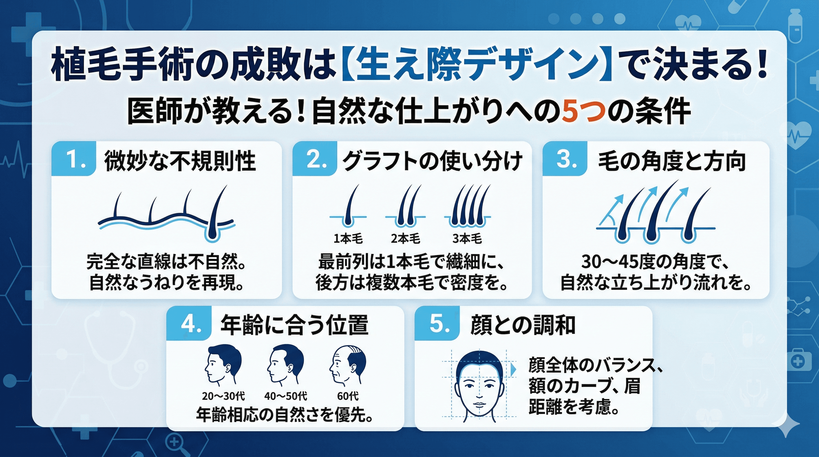 自然な生え際デザインの秘訣｜植毛医が解説するヘアラインの作り方