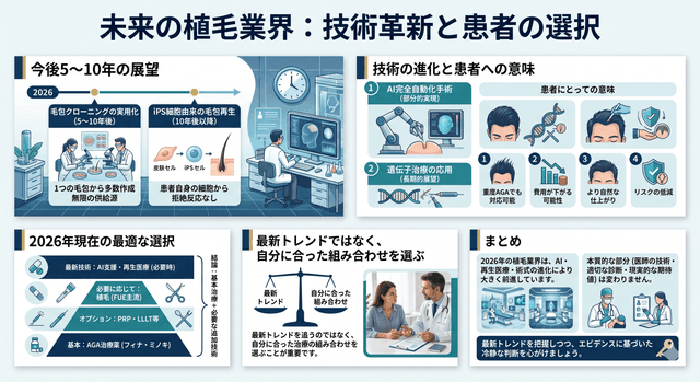 植毛の最新トレンド2026｜AI・再生医療・次世代術式の今